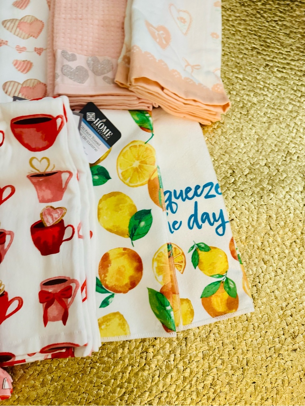 Kitchen Towels Pink / yellow Assorted Designs - Picture 3 of 10